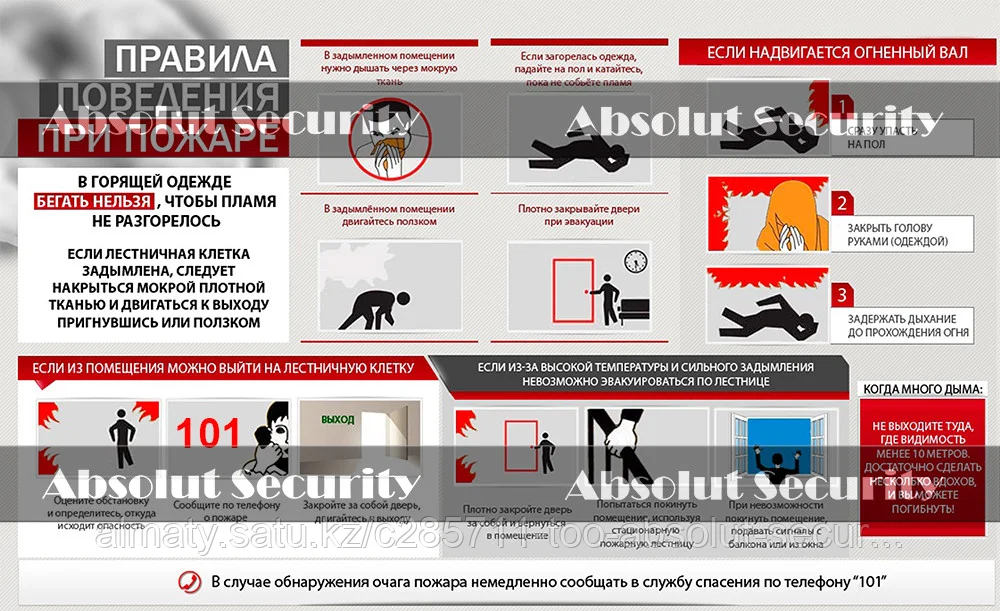 Правила поведения при пожаре